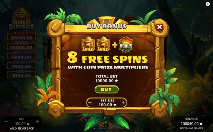 Wild Silverback – pokretanje Free Spins